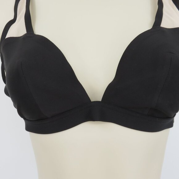 Victorias Secret Women Small Black Mesh Plunge Bralette Nylon Style 24492967 NEW - Picture 3 of 16